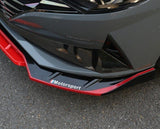 For Hyundai Elantra 21-23 Black Front Bumper Lip Chin Splitter Spoiler trim A