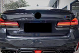 For BMW 5 Series M5 18-23 PRO Gloss Black Rear Trunk Spoiler Wing Flap 1PCS