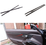 For Porsche 911 2014-2018 Red Carbon Fiber Interior Car Door Panel Cover Trim