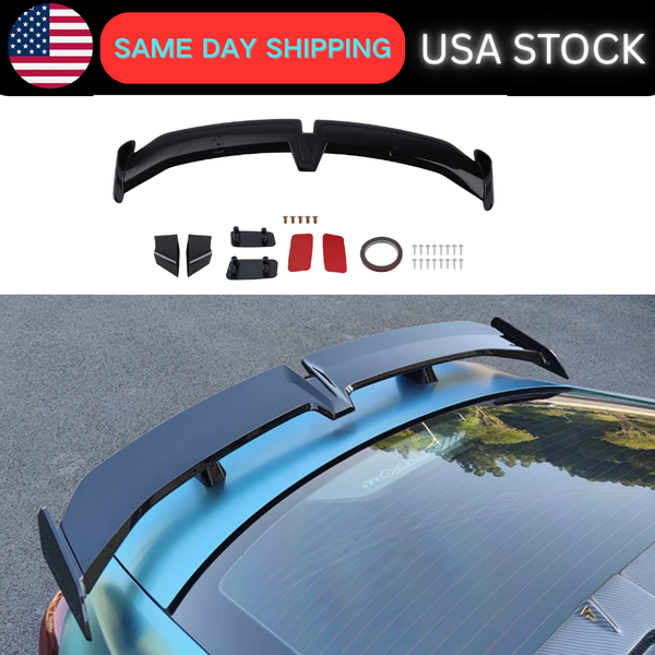 55" Glossy Black Rear Trunk Spoiler Wing for For Chevrolet Camaro RS SS