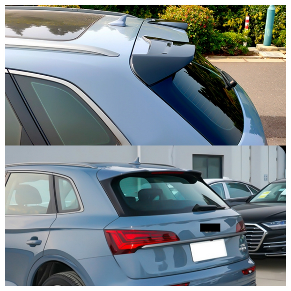 Rear Roof Tail Wing Trunk Lip Spoiler ABS Black For 2018-2024 2023 22 Audi Q5