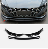 For Hyundai Elantra 21-23 Black Front Bumper Lip Chin Splitter Spoiler trim A