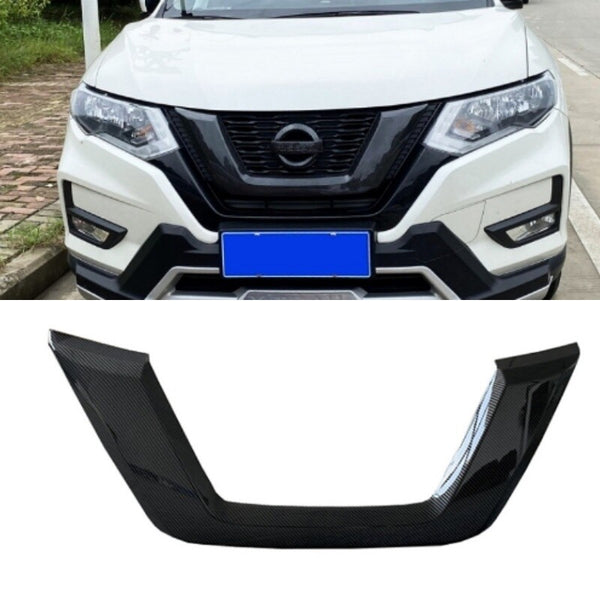 Glossy black For 23-2024 Nissan Rogue Front U type Grille Moulding Cover Trim A