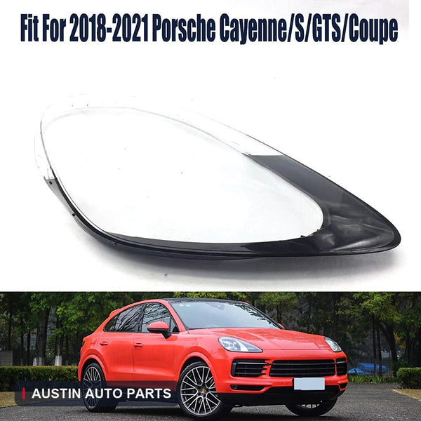 Fits Porsche Cayenne/S/GTS/Coupe 18-21 Headlight Headlamp Clear Lens Right Cover