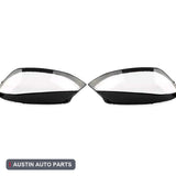 Fits Volkswagen VW Golf 7 14-17 Pair Front Clear Headlight Lampshade Lense Cover