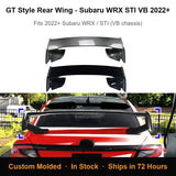 GT Style Rear Wing Spoiler for Subaru WRX / STI VB 2022+