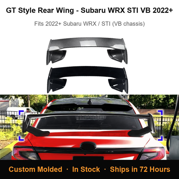 GT Style Rear Wing Spoiler for Subaru WRX / STI VB 2022+