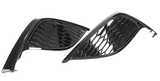 For 2022 Toyota Camry SE XSE Front Bumper Fog Light Cover Lamp Frame Black