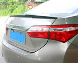 For 2014-2018 Toyota Corolla Sedan 4-DR Glossy Black M4 Style Spoiler Wing