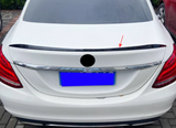 For 2015-2021 Mercedes-Benz C-Class W205 Sedan C63 ABS Style Rear Spoiler Black