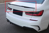 For BMW 3 Series M3 19-24 Carbon Fiber M4 Rear Boot Spoiler Wing Flap 1PCS
