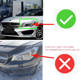 Fits Benz W117 CLA 2013-2016 Front Clear Headlight Lens Headlamp Shell Cover