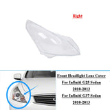 Fits Infiniti G25 G37 Sedan 10-13 Front Headlight Headlamp Lens Cover Right Side