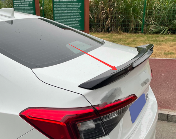 For 2022-2025 Honda Civic Sedan 4DR Rear Trunk Spoiler Wing Cover Gloss Black