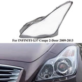 Fits INFINITI G37 Coupe 2-Door 2009-2013 Left Headlight Clear Lens Cover 11 2012
