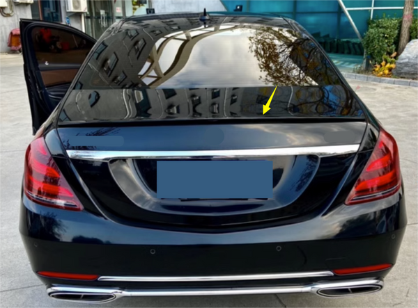 For 2014-2020 Mercedes-Benz S Class W222 Sedan Rear Trunk Spoiler Glossy Black