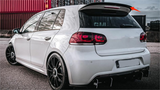 For 2010-2013 Volkswagen Golf 6 MK6 GTI ABS Rear Trunk Roof Wing Spoiler Black