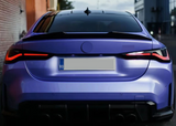 For 2021-2023 BMW 4 Series G22 G82 Coupe PSM Style Rear Trunk Spoiler ABS Black