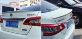 for 13-19 Nissan Sentra Factory Style Trunk Spoiler Boot Lip Wing ABS Unpainted