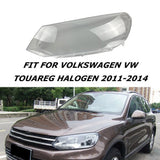 For Volkswagen VW Touareg Halogen 11-14 Headlight Lens Headlamp Shell Cover Left