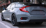 For 2016-2021 Honda Civic Sedan 4DR Rear Trunk Spoiler Wing Unpainted JDM Style