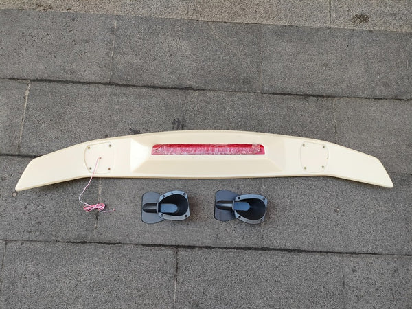 Rear Spoiler General Unpainted Universal For Ford Mondeo Fusion Sedan W/ Light