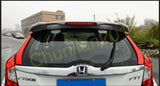 for 14-19 Honda Fit Jazz Hatchback GK5 RS LED Rear Unpainted Trunk Wing Spoiler