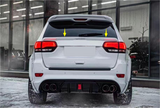 For 2013-2021 Jeep Grand Cherokee 1pcs Unpainted Rear Mid Spoiler Lip ABS