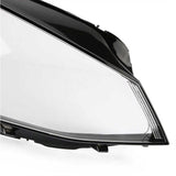 Fits Volkswagen VW Golf 7 14-17 Pair Front Clear Headlight Lampshade Lense Cover