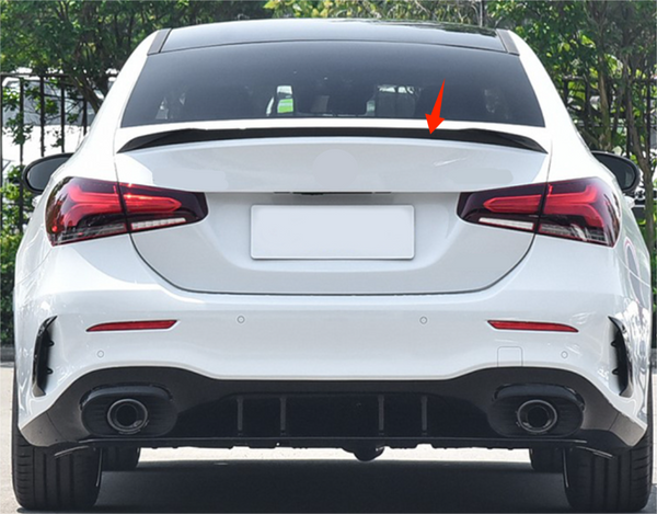 For 2019-2022 Mercedes-Benz W177 V177 A35 AMG ABS Rear Spoiler Wing Glossy Black