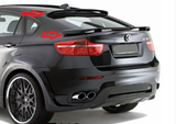 For 2008-2014 BMW X6 E71 E72 Factory Style Rear+Roof Spoiler Wings Gloss Black