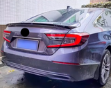 For 2018-2022 Honda Accord Sedan Glossy Black Rear Trunk Spoiler Wing Lip B 4DR