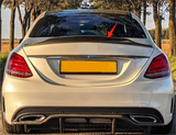 For 2015-2021 Mercedes-benz W205 C63 AMG Sedan Rear Spoiler PSM 4D Glossy Black