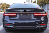 For BMW 7 Series M7 16-22 Gloss Black Rear Spoiler Tail Trunk Lip Wing Bar