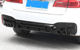 For BMW 5 Series M5 18-20 Gloss Black Rear Bumper Diffuser Lip Spoiler Refit