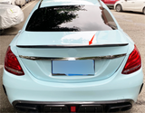 For 2015-2021 Mercedes-Benz C-Class W205 Sedan Fiber Rear Spoiler Wing 4DR ABS
