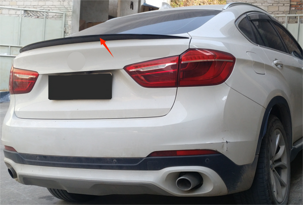 For 2015-2018 BMW X6 F16 PU Glossy Black Rear Spoiler Wing ABS Factory Style