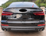 For 2019-2024 Audi A6 S6 C8 Sedan 4-Door S Style Rear Trunk Spoiler Glossy Black