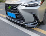 For 2023-2024 Lexus NX 250 350H 450H Glossy Black Front Bumper Lip Cover Spoiler