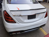 For 2014-2020 Mercedes-Benz S Class W222 Sedan Rear Trunk Spoiler Glossy Black