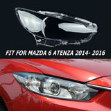 For Mazda 6 Atenza 2014-2016 Car Front Right Headlight Lens Headlamp Cover Shell