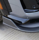For Ford Mustang Mach-E GT 2021-2022 Carbon Fiber ABS Front Bumper Lip Spoiler