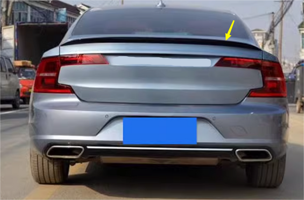 For 2017-2020 Volvo S90 4-Door Sedan Rear B Trunk Spoiler Wing Lip Glossy Black