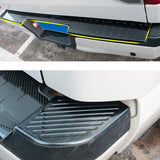 Rear Bumper Pedal Trunk Door Sill Cover Trim For Ford F150 F-150 2016-2018 black