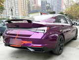 For 2021-2024 Hyundai Elantra BLACK AL Style ABS Rear Spoiler Wing