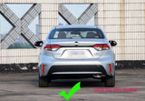 for 2020-2024 Toyota Corolla Sedan Rear Pearl White Spoiler Lip Wing ABS Style