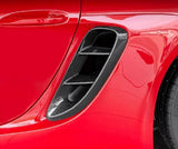 For 2018-2020 Porsche 718 Boxster Cayman Carbon Fiber Side Fender Air Vent Cover