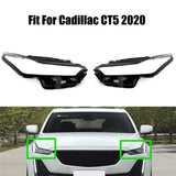 Headlight Headlamp Clear Lens Left Right Cover for Cadillac CT5 2020 2Pcs