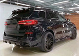 Rear Bumper Diffuser Lip Spoiler Refit For BMW X5 G05 2019-2023 Dry Carbon Fiber