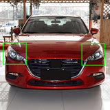 Fits Mazda 3 Axela 2017-2019 Replace Auto Pair Headlight Lens Cover Clear Shell